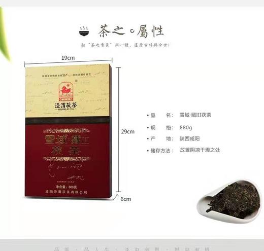 陕西泾渭茯茶雪域Ⅲ   880克黑茶 商品图5