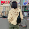 韩都衣舍2020冬新款韩版宽松印花上衣连帽潮短款卫衣女RZ0070耒 商品缩略图1