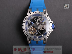 JB罗jie杜彼Excalibur Spidr（王者系列）RDDBEX0479。真陀飞轮手动上链机芯， 同步原装45mm*13mm的钛合金表壳，机芯11点和4点位置没有多余齿轮