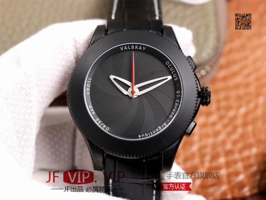 TNK徕卡100周年Valbray EL腕表，采用原装功能相同的计码机芯 7750自动机械 46mm的直径，只要转动手表就可以控制“光圈”大小 ，男士腕表，自动机械机芯，皮表带，透底。 商品图0