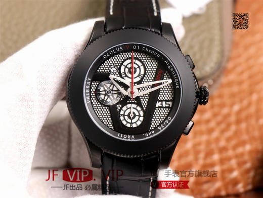 TNK徕卡100周年Valbray EL腕表，采用原装功能相同的计码机芯 7750自动机械 46mm的直径，只要转动手表就可以控制“光圈”大小 ，男士腕表，自动机械机芯，皮表带，透底。 商品图3