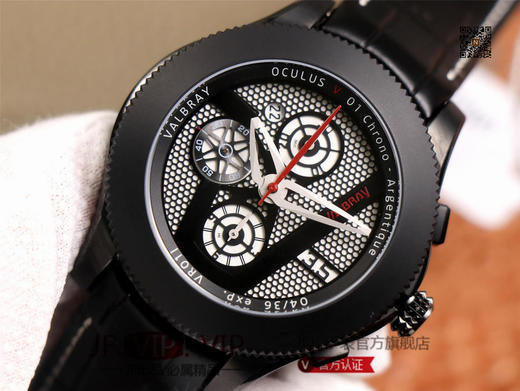 TNK徕卡100周年Valbray EL腕表，采用原装功能相同的计码机芯 7750自动机械 46mm的直径，只要转动手表就可以控制“光圈”大小 ，男士腕表，自动机械机芯，皮表带，透底。 商品图6