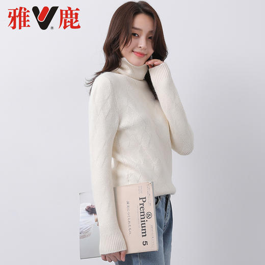 雅鹿毛衣宽松韩版针织衫高领 S/M/L/XL/XXL 商品图0
