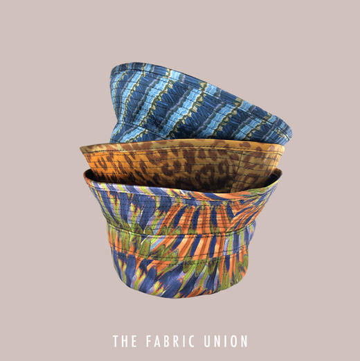 THE FABRIC UNION「经典系列」印花渔夫帽 "羽毛变奏曲" 商品图2
