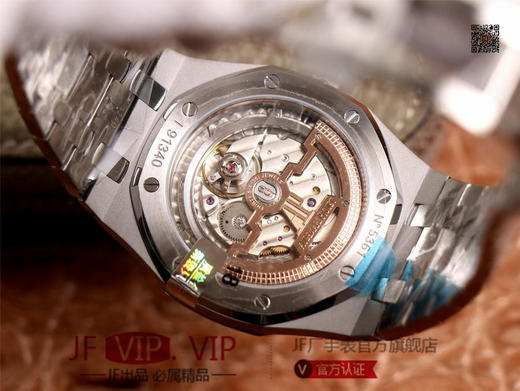 XF 爱bi皇家橡树15202，功能与正品一致，厚度8.5mm，极限还原正品厚度。上手效果非常好。男士腕表，精钢表带，自动机械机芯，透底。 商品图6