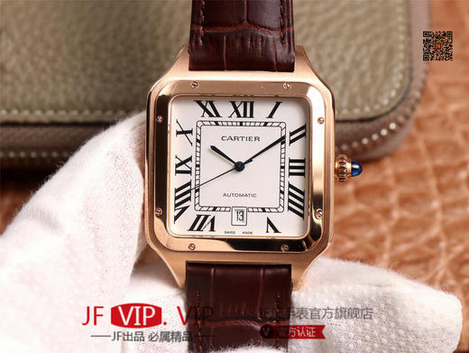 TW卡di亚山度士最新款SANTOS-DUMONT腕表，男款52x39.5mm，女款46x35mm，搭载原装进口日本9015机芯，走时稳定。采用904精钢表壳 商品图0