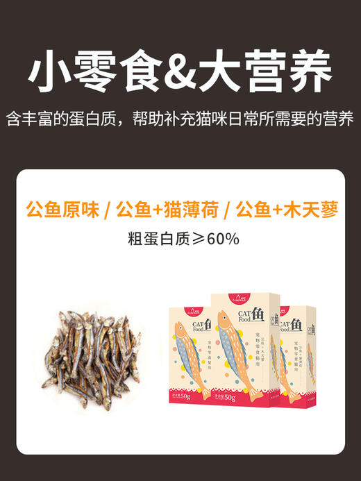 路斯猫薄荷小鱼干50g*2盒 商品图2