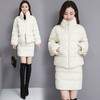 棉衣套装裙冬装甜美韩版时尚显瘦名媛加厚棉服半身裙二件套HT5308 商品缩略图3