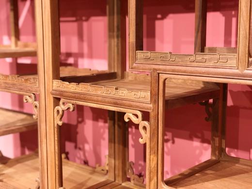 红桥红 家具严选  缅甸花梨(大果紫檀）  【福禄博古架】 商品图6