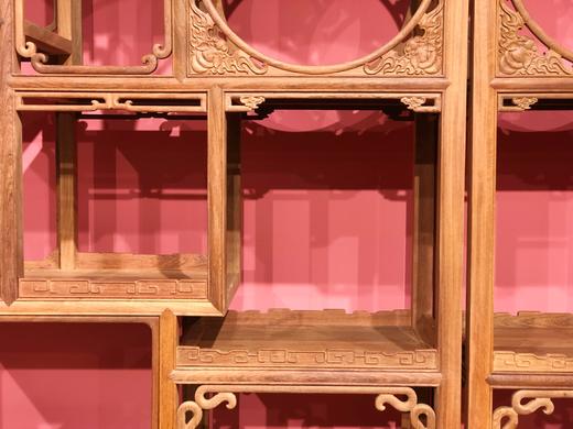 红桥红 家具严选  缅甸花梨(大果紫檀）  【福禄博古架】 商品图5