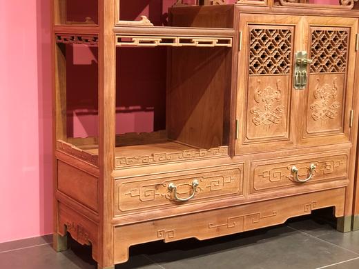 红桥红 家具严选  缅甸花梨(大果紫檀）  【福禄博古架】 商品图4