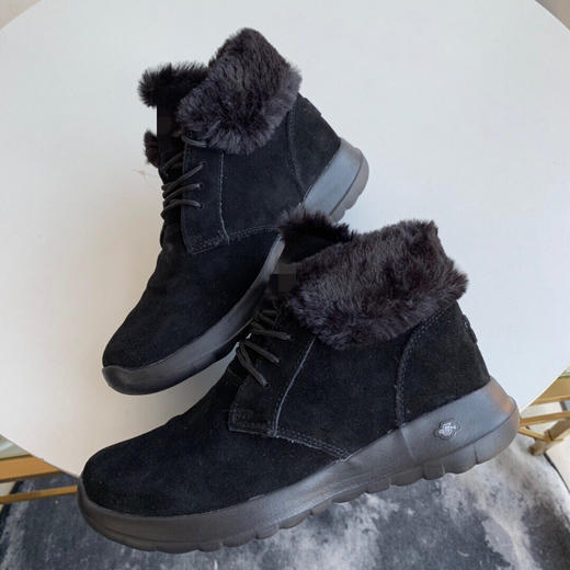 SK女款反毛皮保暖毛滑雪地靴 正常码 商品图5