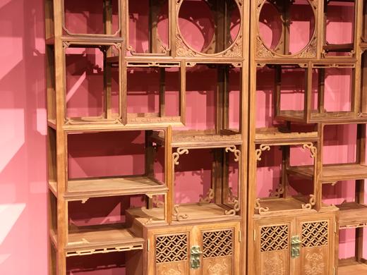 红桥红 家具严选  缅甸花梨(大果紫檀）  【福禄博古架】 商品图3