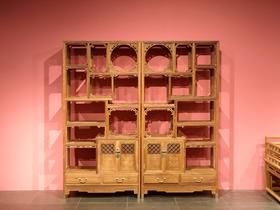 红桥红 家具严选  缅甸花梨(大果紫檀）  【福禄博古架】