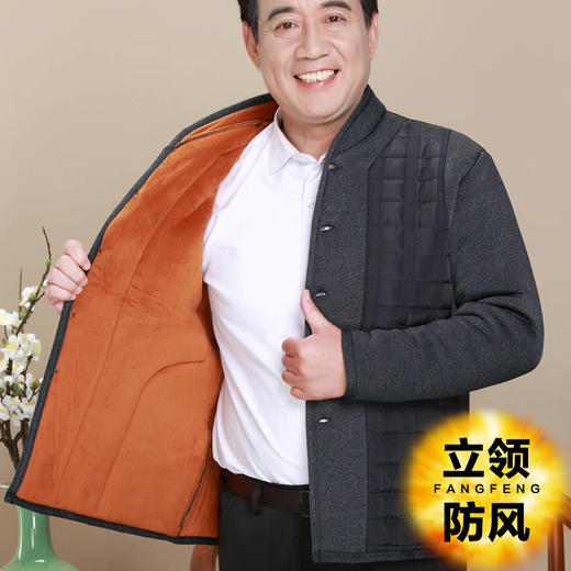 中老年棉衣加绒加厚保暖老人爸爸装内胆 商品图1