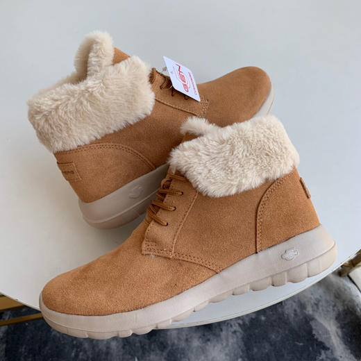 SK女款反毛皮保暖毛滑雪地靴 正常码 商品图8