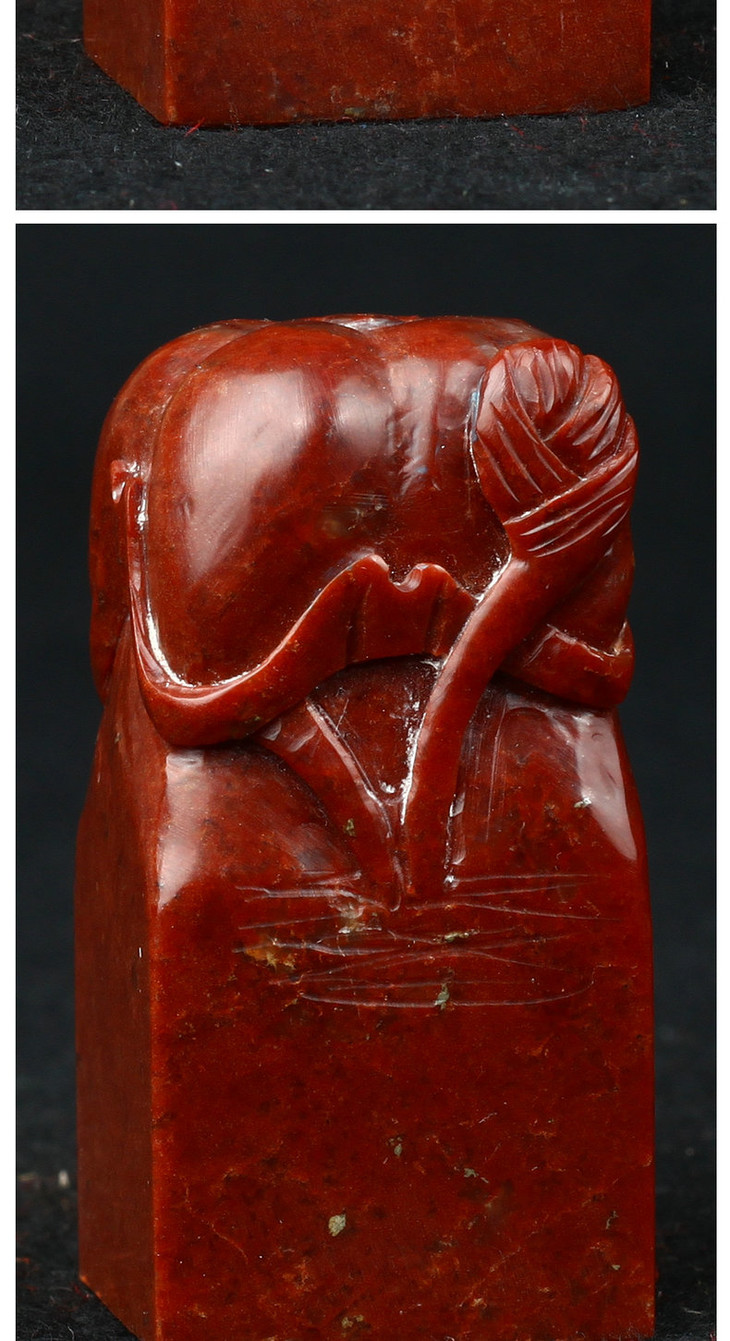 成品闲章 墨池浅深如海 印度石 26*26*50mm 王道权作品 xzcpgs003156