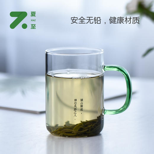 茶杯-玻璃水杯-诗文彩把杯、诗句杯 商品图2