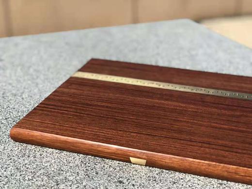 红桥红  家具严选  缅甸花梨(大果紫檀）  【沉铜茶盘】 商品图6
