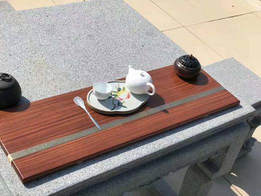 红桥红  家具严选  缅甸花梨(大果紫檀）  【沉铜茶盘】 商品图3