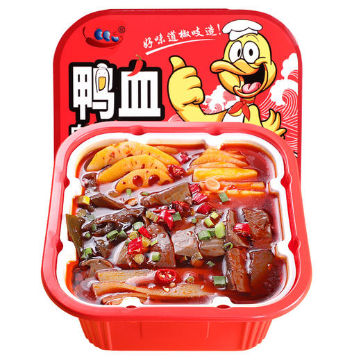 椒吱鸭血自热小火锅懒人速食自煮方便自助加热烧烤麻辣烫网红火锅 3盒 商品图0
