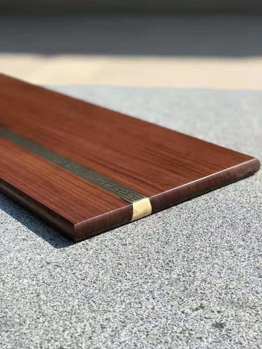 红桥红  家具严选  缅甸花梨(大果紫檀）  【沉铜茶盘】 商品图7