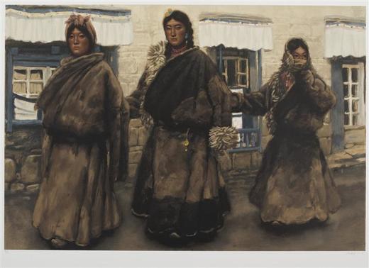 进城之一——陈丹青签名版版画（58X76）#此商品参加第十一届北京惠民文化消费季 商品图0