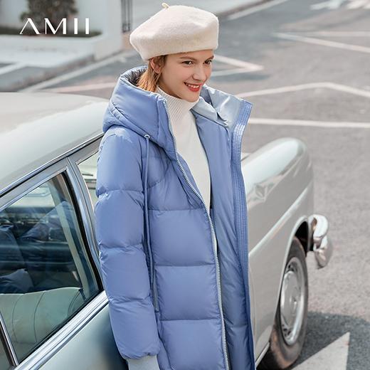 Amii 超长羽绒服！温暖又轻盈，比裹大被子还暖和！90%白鸭绒中、长款，蓬松轻暖时尚，无惧寒冬！ 商品图4
