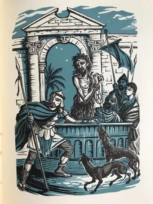 王尔德《莎乐美》 王尔德次子维维安·贺兰译本 Frank Martin版画插图 刺绣布面精装带书匣 商品图8