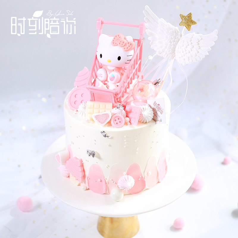 hellokitty猫生日蛋糕喵喵超可爱