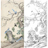 田世光工笔竖幅花鸟白描底稿-SG54 商品缩略图0