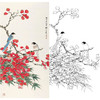 田世光工笔竖幅花鸟白描底稿-SG56 商品缩略图0