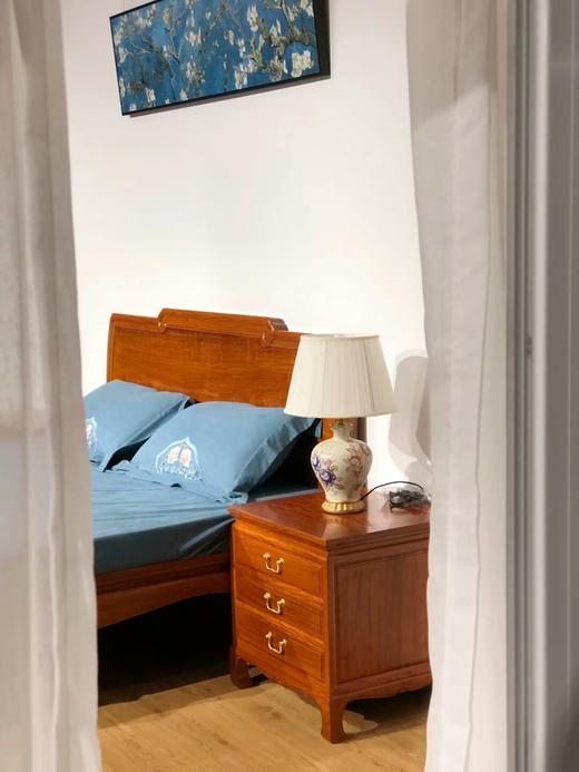 红桥红 家具严选  缅甸花梨(大果紫檀）  【素面直背高低床】 商品图8