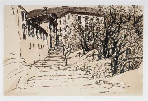 今日美术馆版画-陈丹青-风景速写(1)#此商品参加第十一届北京惠民文化消费季 商品图0