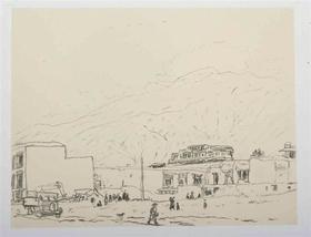 今日美术馆版画-陈丹青-风景速写(10)#此商品参加第十一届北京惠民文化消费季