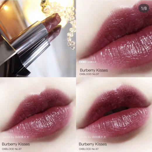 【测试赠品】Burberry巴宝莉口红丝绒哑光唇膏牛血红93 97 109唇釉 商品图2