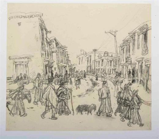 今日美术馆版画-陈丹青-风景速写(5)#此商品参加第十一届北京惠民文化消费季 商品图0