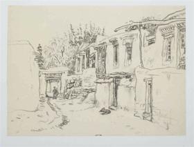 今日美术馆版画-陈丹青-风景速写(8)#此商品参加第十一届北京惠民文化消费季