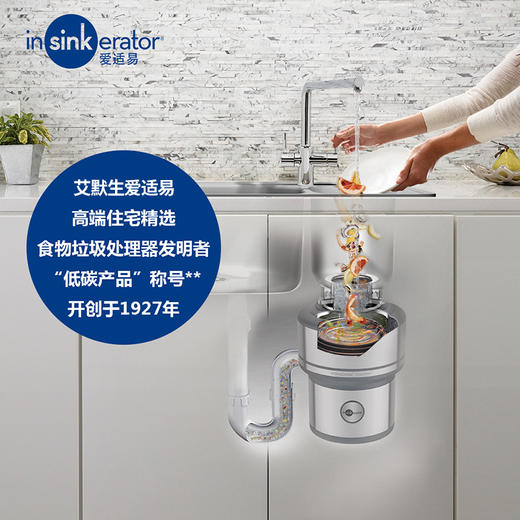 员工内购平台爱适易E200 厨房食物垃圾处理器 家用厨余粉碎机 原装进口 全自动 商品图3