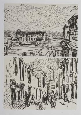 今日美术馆版画-陈丹青-风景速写(3)#此商品参加第十一届北京惠民文化消费季