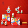 【故宫伴手礼】平安守护神-国风礼物中式传统兔爷摆件(一对礼盒装) 商品缩略图2