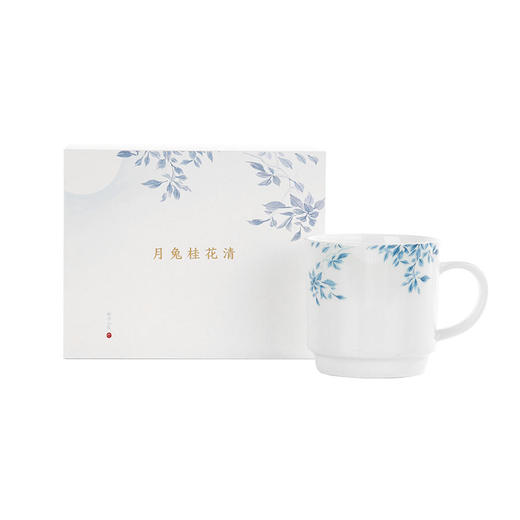 【故宫陶瓷】月兔桂花清-马克杯水杯国风中式骨瓷杯礼盒 商品图0
