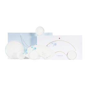 【故宫陶瓷】月兔桂花清-扇形盘圆盘味碟国风中式骨瓷餐具礼盒