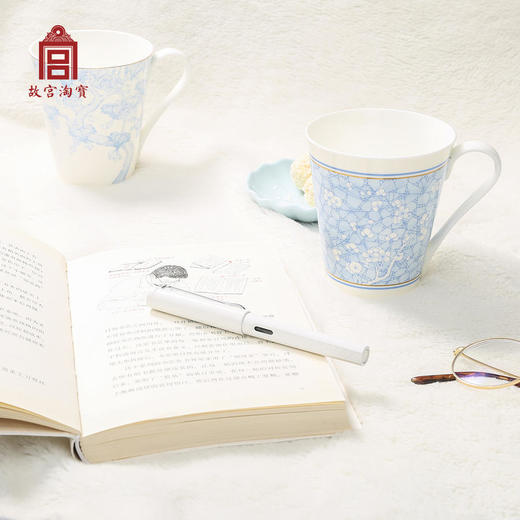 【故宫陶瓷】青花系列骨瓷水杯 商品图2
