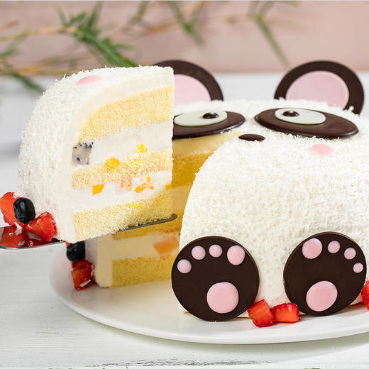 幸福西饼 原价198  熊猫嘟嘟蛋糕2磅磅 生日蛋糕（约9英寸） 商品图4