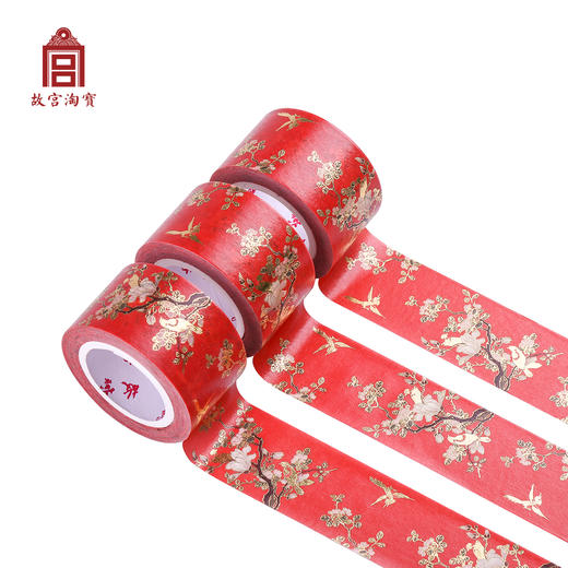 【绝版限量】大红国风-漆嵌百花和纸胶带套装 商品图2