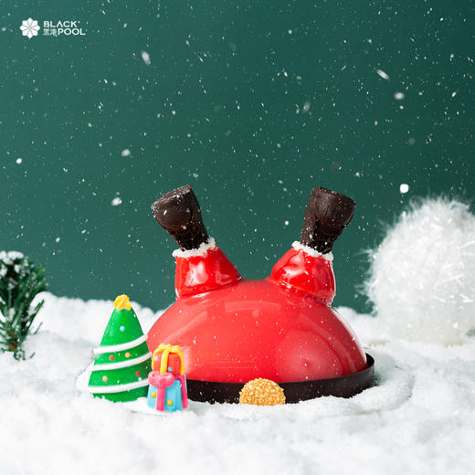 【Merry Christmas 赠圣诞熊公仔】“哎呀”，圣诞老人摔倒了-草莓莫吉托慕斯蛋糕 商品图2