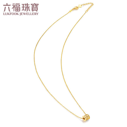 六福珠宝 黄金项链小蛮腰goldstyle系列足金套链女定价 总重2.87克;金重2.85克 HMA15I30228 商品图4