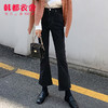 韩都衣舍2020韩版秋新女高腰弹力休闲显瘦休闲微喇牛仔裤RZ0181耒 商品缩略图0