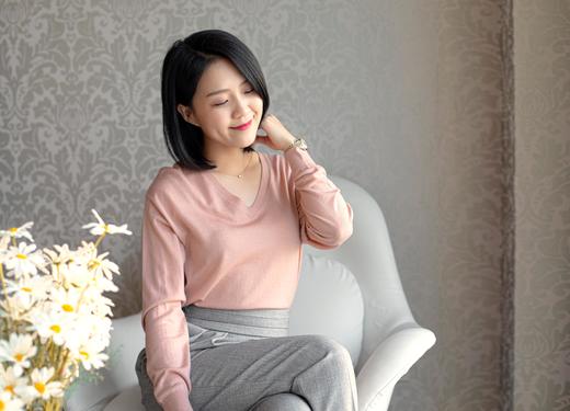 进口美丽奴羊毛衫V领 商品图8